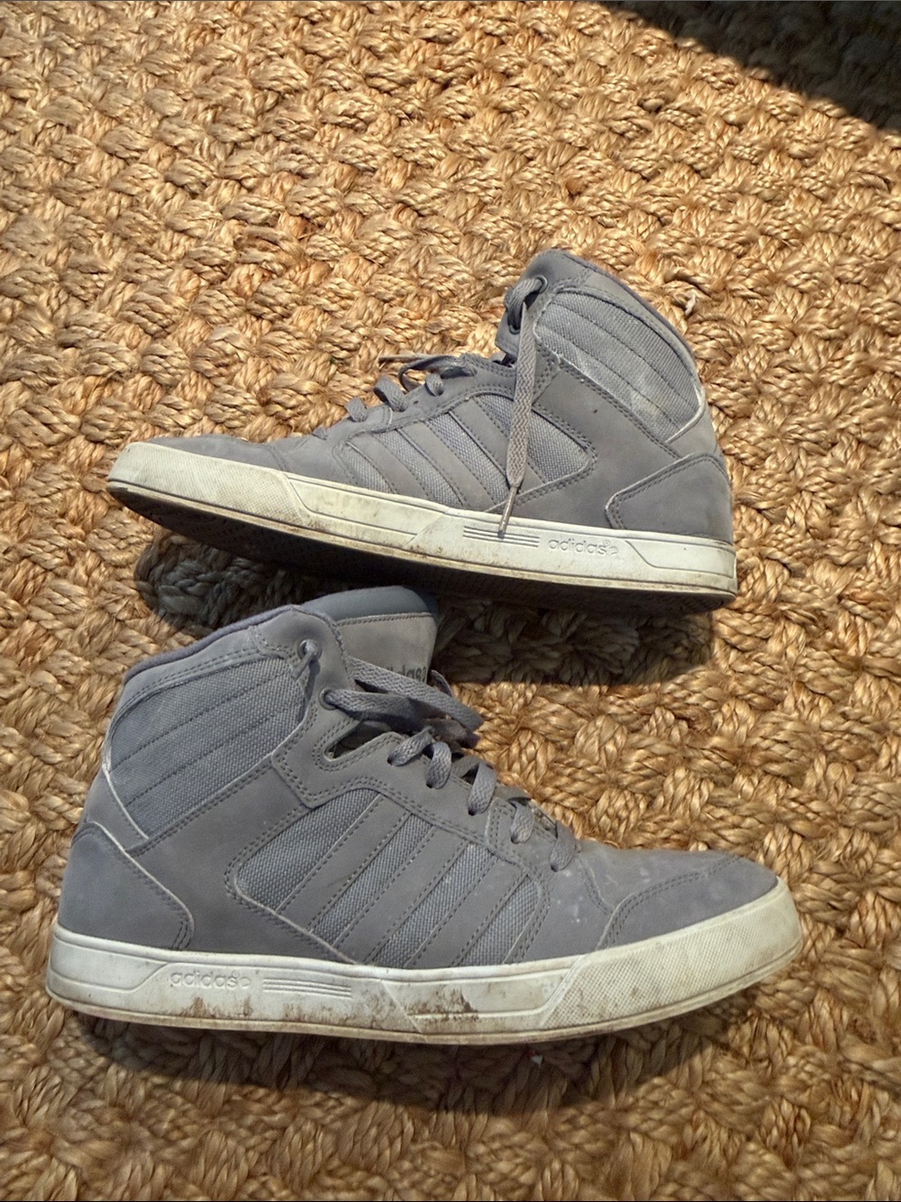 Adidas NEO Raleigh Grey High Top Sneakers Men’s Size 11 F98978